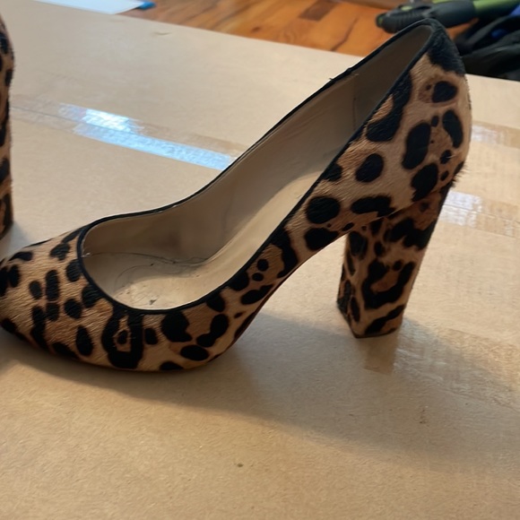 Jcrew round toe mohair leopard pump 8.5 - Picture 2 of 5